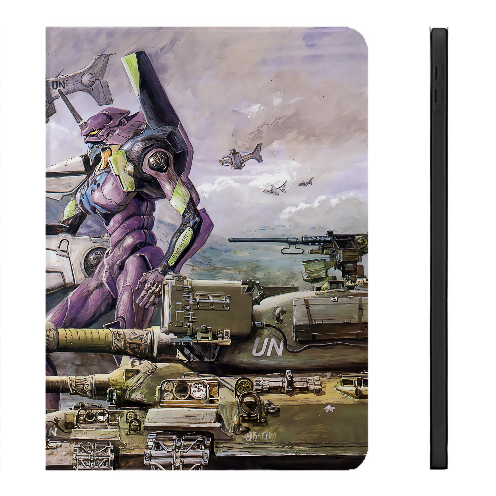 （画像用） EVA 新世紀エヴァンゲリオン IPadケース ペンホルダー付き ブックスタイルデザイン